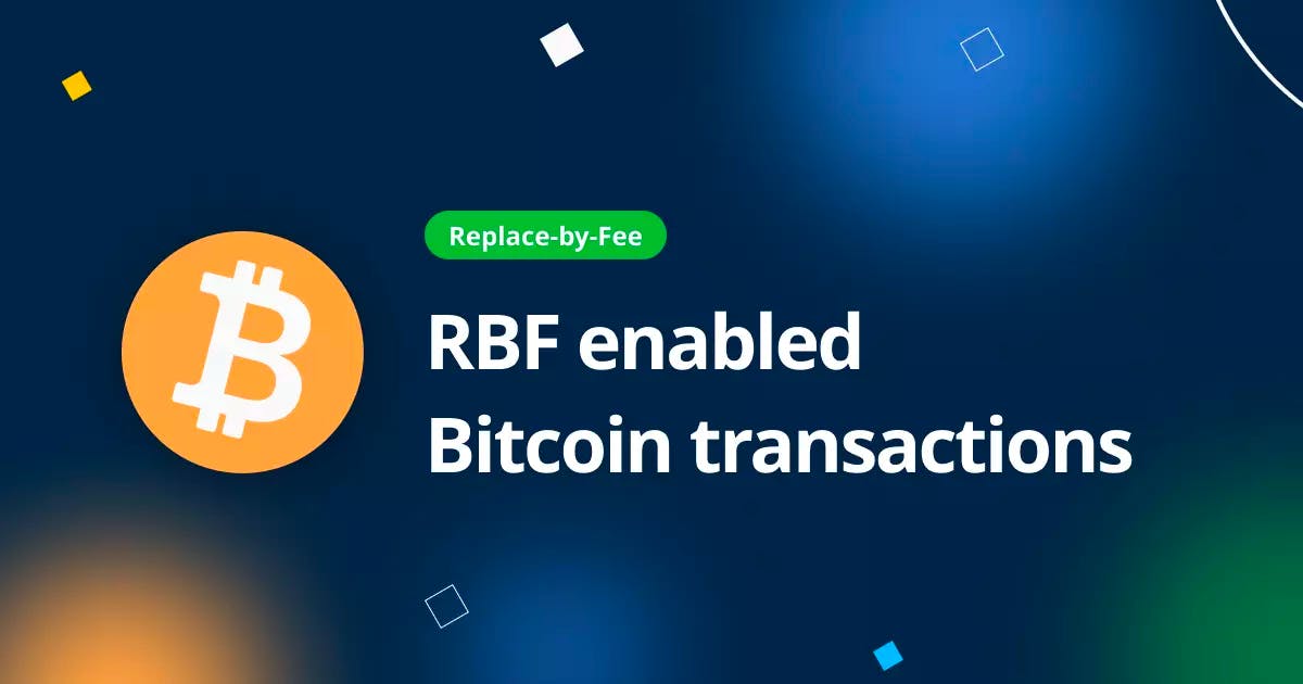 RBF (replace-by-fee) Bitcoin transactions